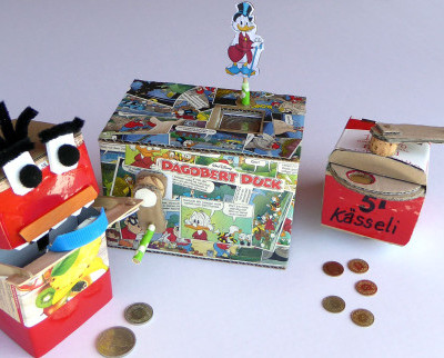 «Kässeli»: Witzige mechanische Spardosen 