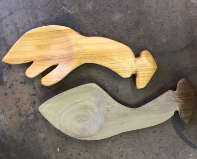 Designbesteck aus Holz 