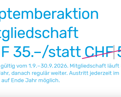 Mitgliedschaft Septemberaktion